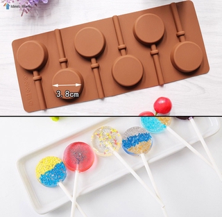 Khuôn Làm Bánh Kẹo Hình Kẹo Mút Bằng Silicon