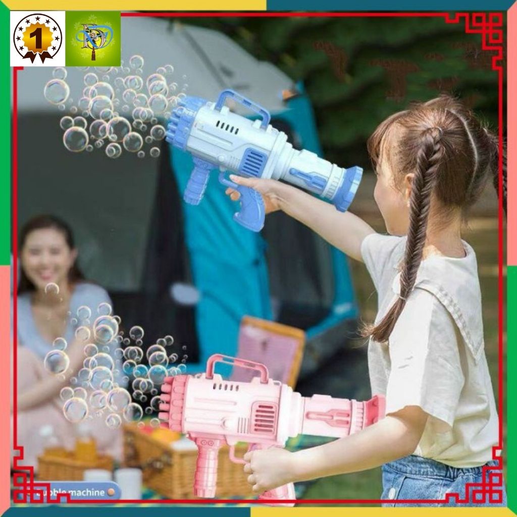 Máy bắn bong bóng xà phòng Súng bắn bong bóng xà phòng loại to lớn nhất 32 nòng siêu mạnh.