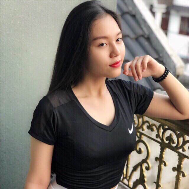 Áo tập croptop có tay new