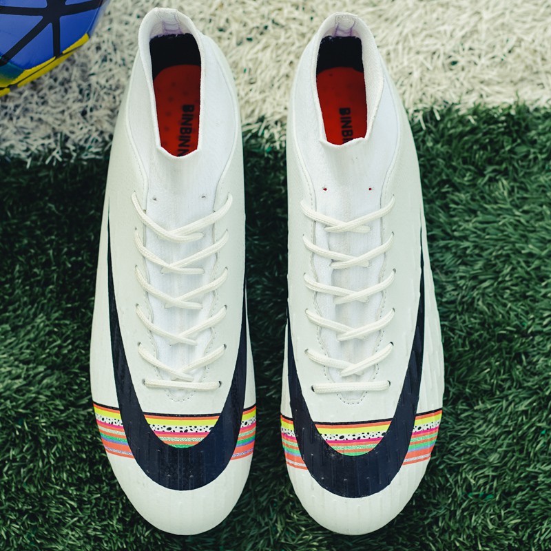 Giày đá bóng đinh cao thích hợp đá sân cỏ tự nhiên cỡ giày 35-45 FG Futsal