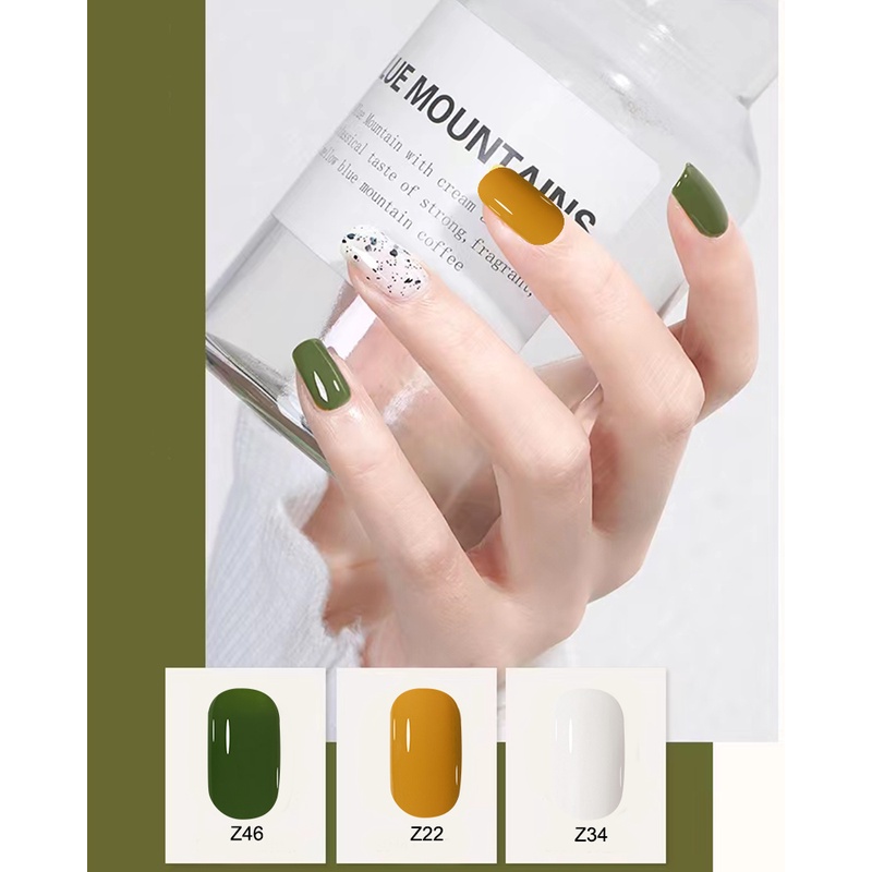 Sơn gel  6ML SINGLE  top base dùng đèn hơ  UV&LED Mới 48 màu cổ điển Sơn móng tay , sơn gel mini, sơn nail