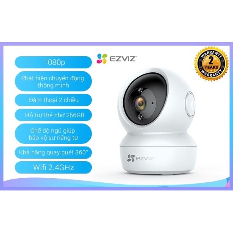 Camera an ninh Wifi, Camera Ezviz chính hãng dòng P/T EZVIZ_C6N 1080P