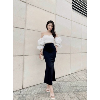 chân váy thun đuôi cá ( ảnh thật )