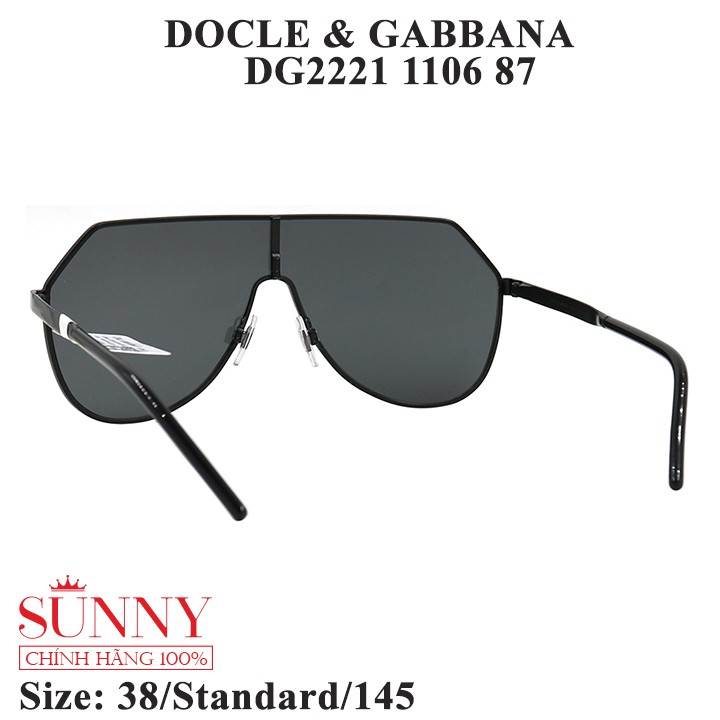 DG2221 - Kính mát Docle &amp; Gabbana chính hãng, bảo hành toàn quốc