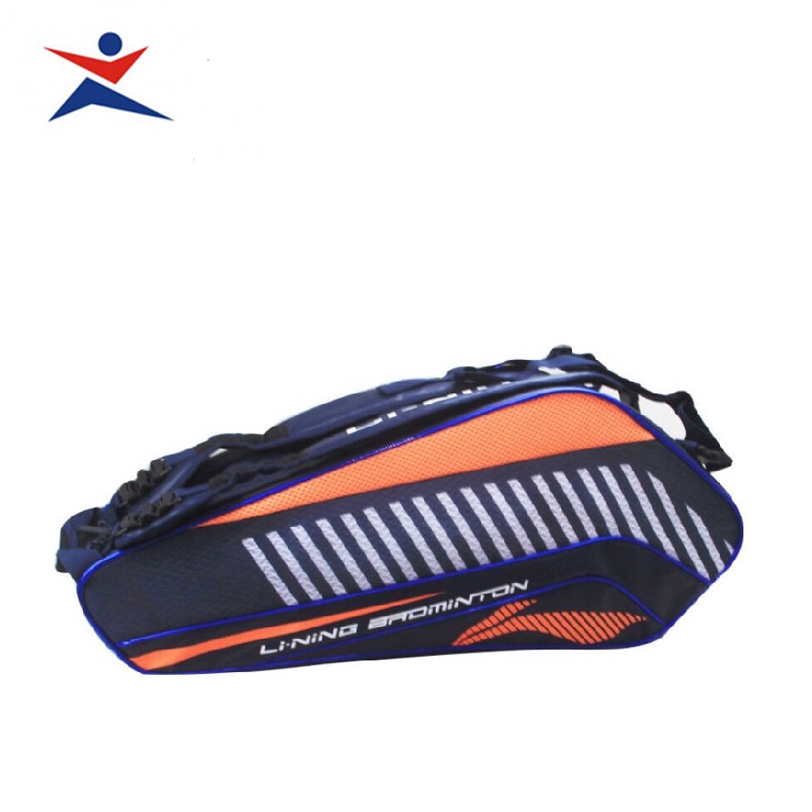 Túi vợt cầu lông Li-Ning ABJP054-2 hàng chính hãng màu navy phối cam hot