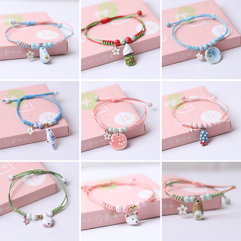 Vòng Tay Hạt Gốm Thời Trang Vintage