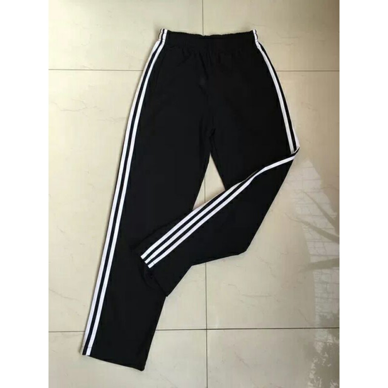 Quần jogger nữ thể thao màu đen 3 sọc trắng chất vải umi hàn dày Quần cotton nữ co dãn 4 chiều mặc thể dục tập gym ở nhà | BigBuy360 - bigbuy360.vn