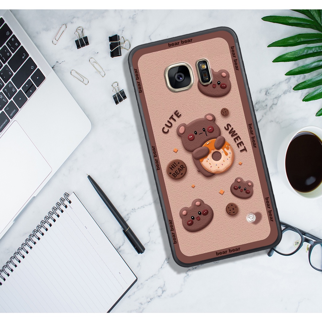 Ốp Lưng SamSung A9 PRO - C9 PRO - NOTE 7 - NOTE FE - A8 STAR , In Hình "Lovely Bear". Đẹp, Bền, Màu Sắc Bắt Mắt.