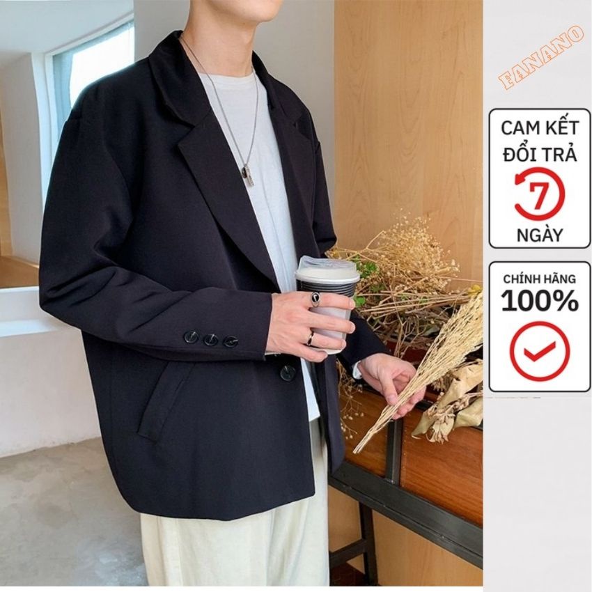 Áo Blazer Nam Dài Tay, Áo Khoác Blazer Phong Cách Hàn Quốc Fnad61