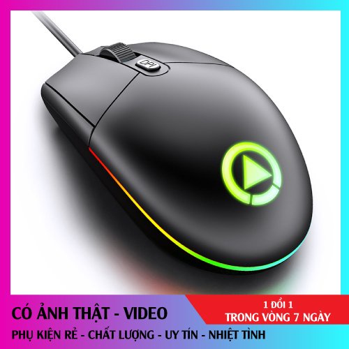 Tặng 1 lót chuột  - Chuột game Gaming mouse G3SE led RGB cực đẹp (Đen)