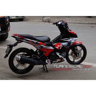 Tem Trùm Exciter 150 Samurai Đỏ Đen Đẹp