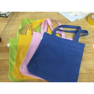 Combo 4 túi canvas trơn màu sắc