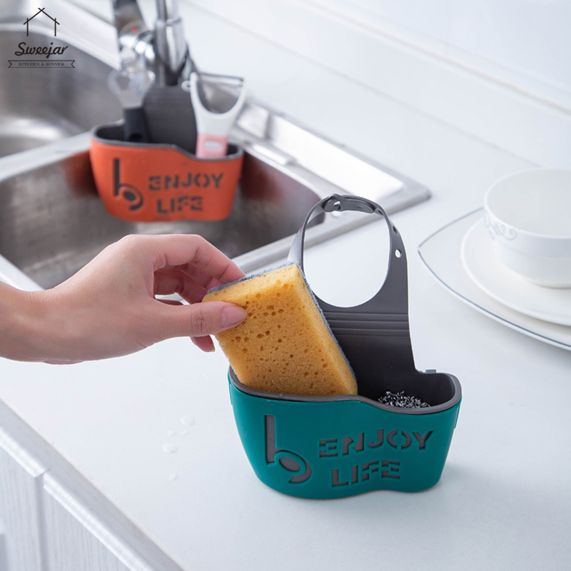 Giỏ đựng đồ SWEEJAR treo bồn rửa chén có thể điều chỉnh tiện dụng cho nhà bếp