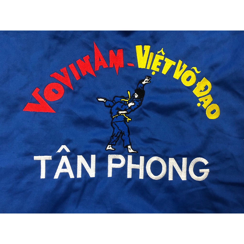 Thêu Áo Võ Nội Dung Phía Sau Lưng  Vovinam Taekwondo Võ Cổ Truyền Ailaikit