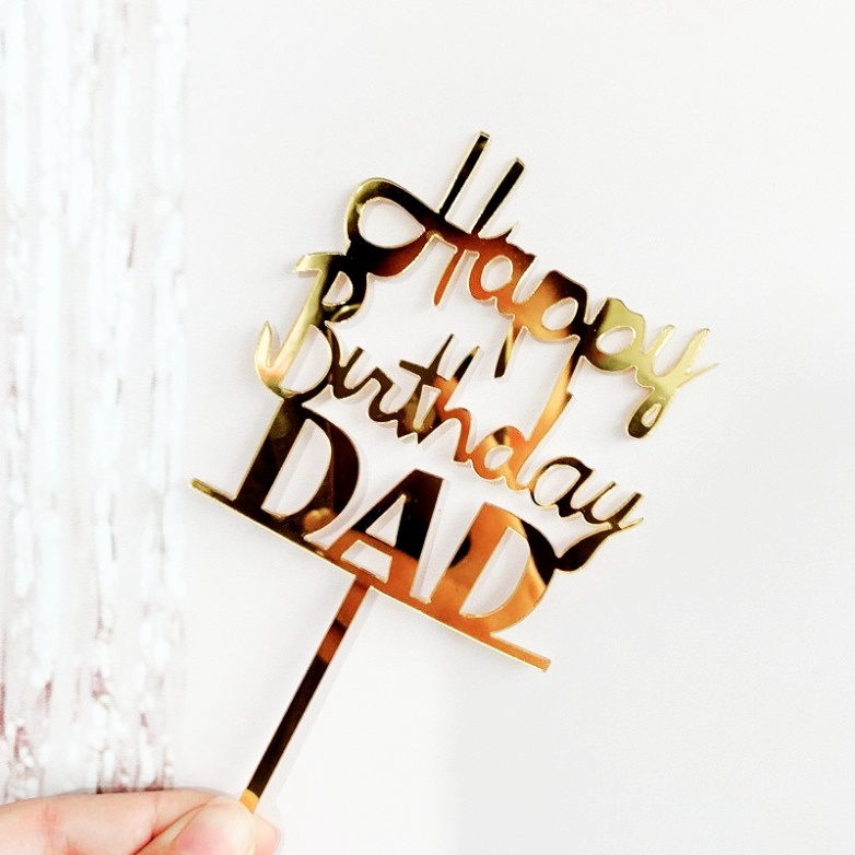 đồ cắm bánh sinh nhật bánh kem [FREESHIP❤️] set 10 thẻ meka CHA tráng gương