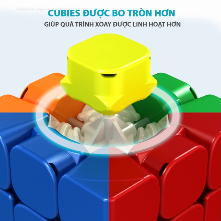 Rubik 3x3 Moyu RS3M Nam Châm 3 Tầng Stickerless MF3RS V3 M (Hãng Mod)