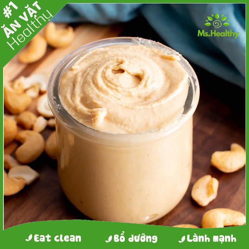 Bơ hạt điều EAT CLEAN không đường, không chất bảo quản - hũ 220gr