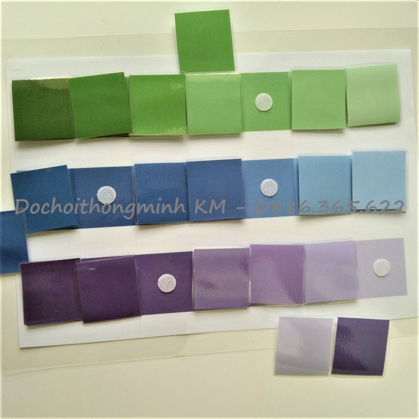 HỌC LIỆU - Bảng màu Montessori