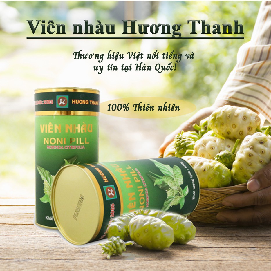 Viên Nhàu Mật Ong Hương Thanh Noni Pill Chính Hãng, Hộp 500g