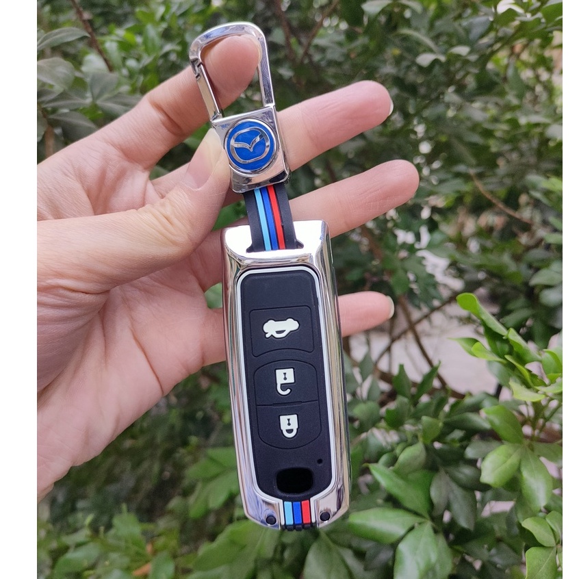 Ốp Bảo Chìa Khóa Inox Thể Thao Xe Mazda 2,3, 6, CX3, CX5, CX8 - Hợp Kim Thể Thao Cao Cấp
