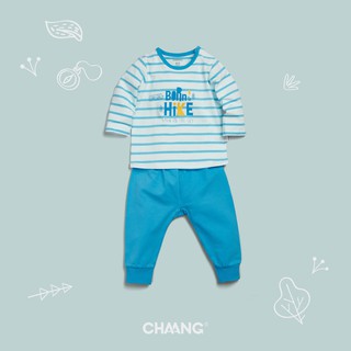 Bộ quần áo dài tay bé trai bé gái thu đông Chaang – Cài vai tiện lợi, giữ ấm, chất mềm mịn