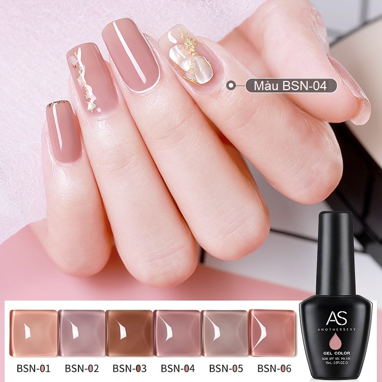 Sơn Gel AS| Mã BSN | Hồng Nude