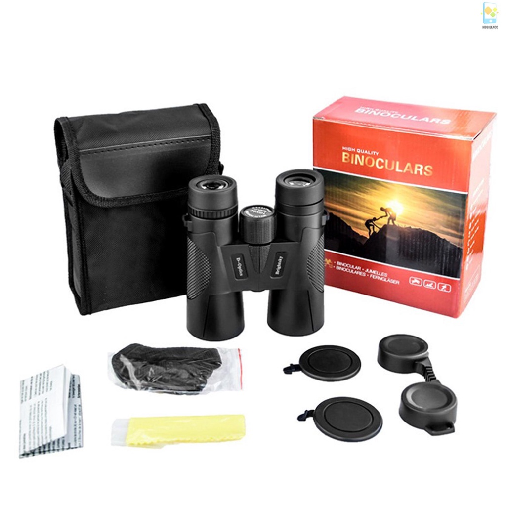 Ống Nhòm 12X42 HD Tầm Nhìn Ban Đêm BAK4 Có Vòng Đệm Dành Cho Săn Bắn Chim Cảnh