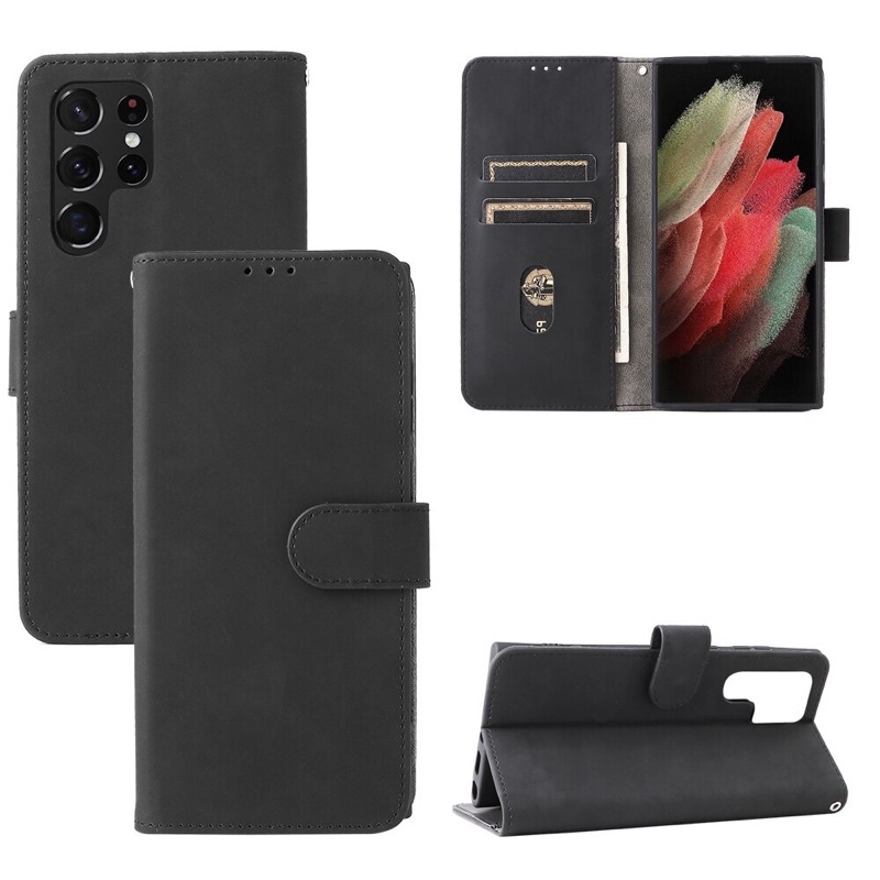 Ốp Lưng Galaxy S22 Ultra, S22 Plus, S22 dạng ví nắp gập