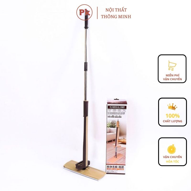 Cây lau nhà tự vắt thông minh Spin Mop 360 xoay 360 độ - hộp nâu