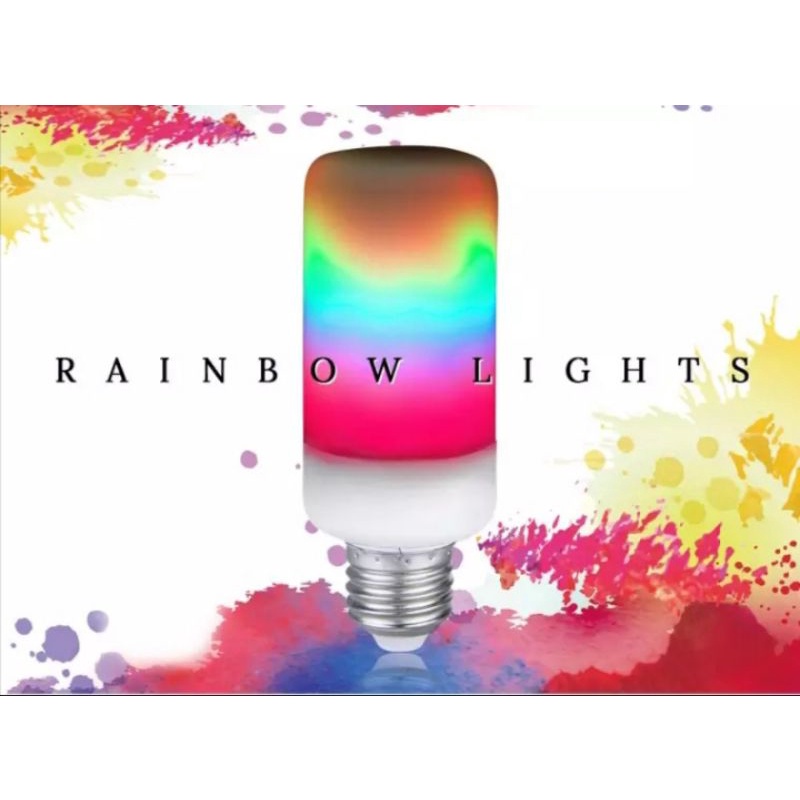 •••HCM••• Bóng Đèn LED Cầu Vồng B22 Hiệu Ứng Ngọn Lửa 7W