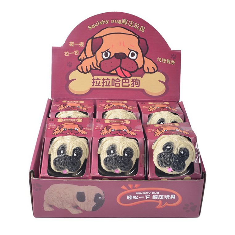 🔥HOT TREND🔥Con chó PUG siêu kute-đồ chơi squishy hình con chó PITBULL đáng yêu kéo dài GUDETAMA giúp giảm căng thẳng