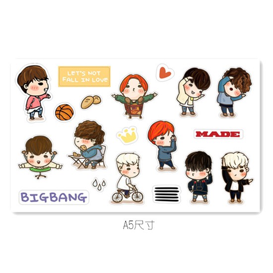 sticker BIGBANG,WANNA ONE,TWICE,XIU MIN,EXO fanmade,chan yeol