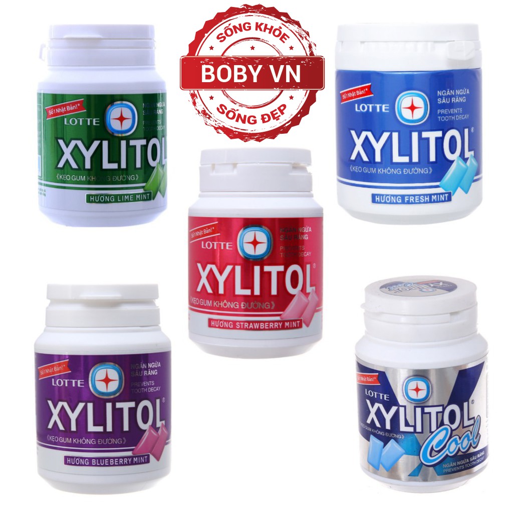 Kẹo Gum không đường Xylitol - Giúp ngừa sâu răng - Cho hơi thở thơm mát