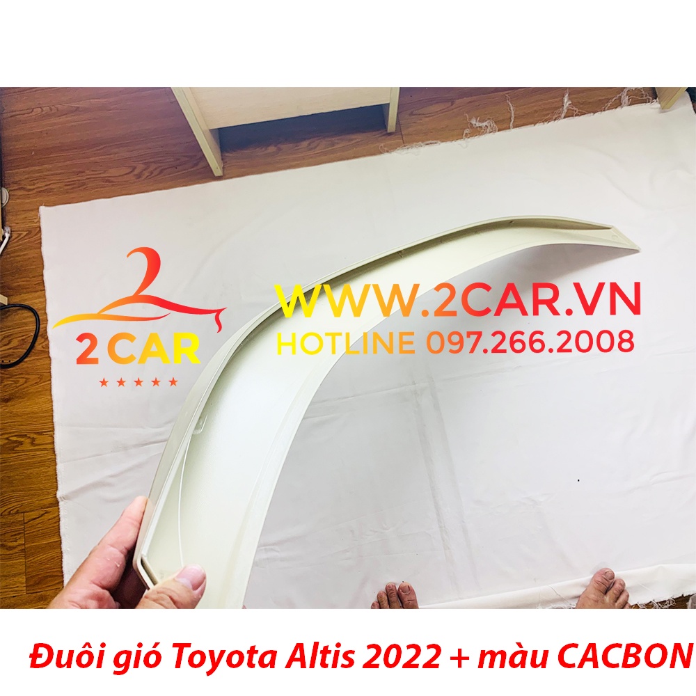 Đuôi gió liền cốp xe Toyota Altis 2022 2023 bản Mộc về tự sơn theo màu xe