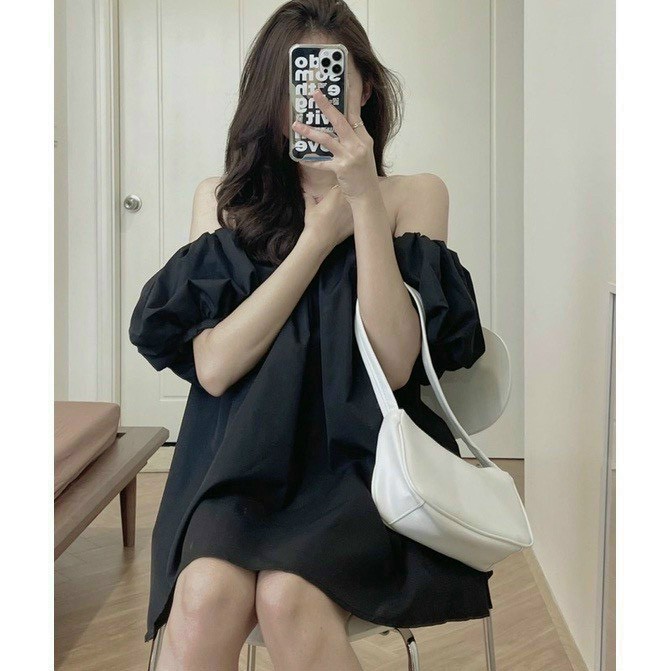 Áo trễ vai, áo hở vai nữ đẹp bèo TAY PHỒNG RỘNG dễ thương, mặc đi chơi