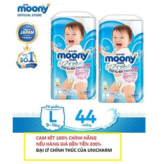 SỐC - Tã dán/quần Moony M58/M64/L54/L44 /xl38 /S84/newborn 90