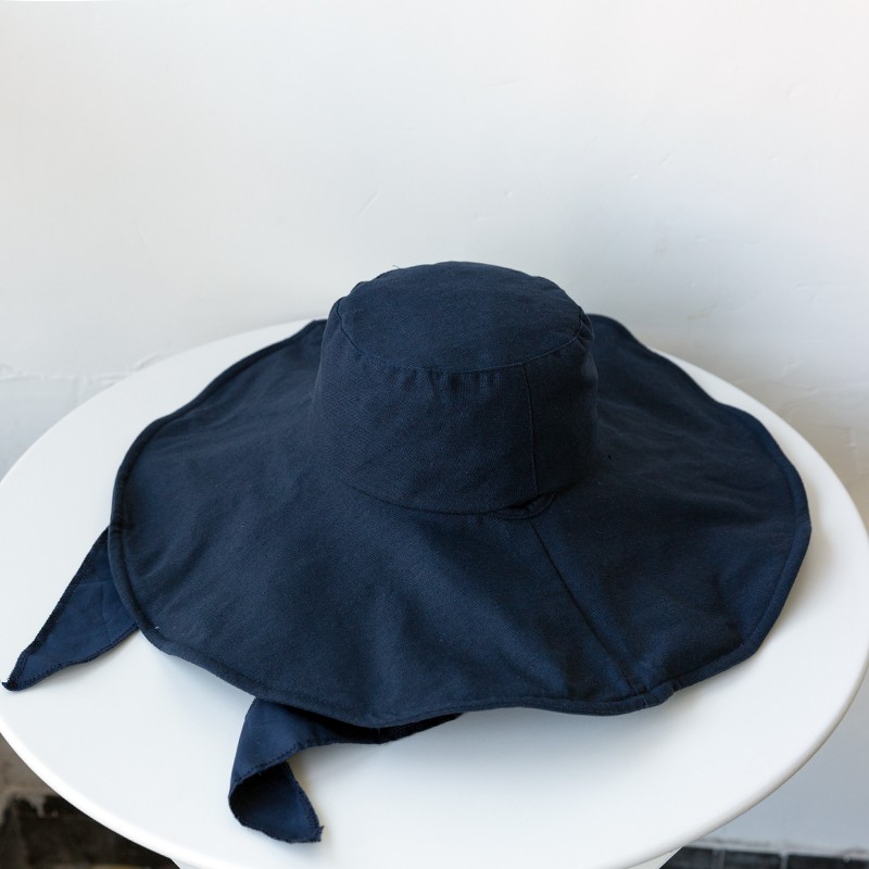 Nón Tai Bèo Vành Rộng 15cm Màu Sắc Đơn Giản Gấp Gọn Thời Trang Mùa Hè Phong Cách Nhật Bản