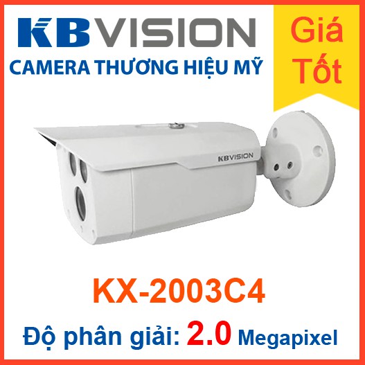 Camera KBVISION KX-2003C4 - HDCVI hồng ngoại 2.0 Megapixel