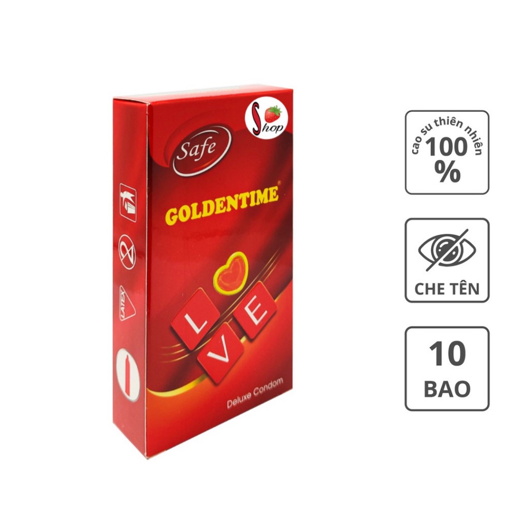 Bao Cao Su Goldentime Trơn - Hộp 10 BCS