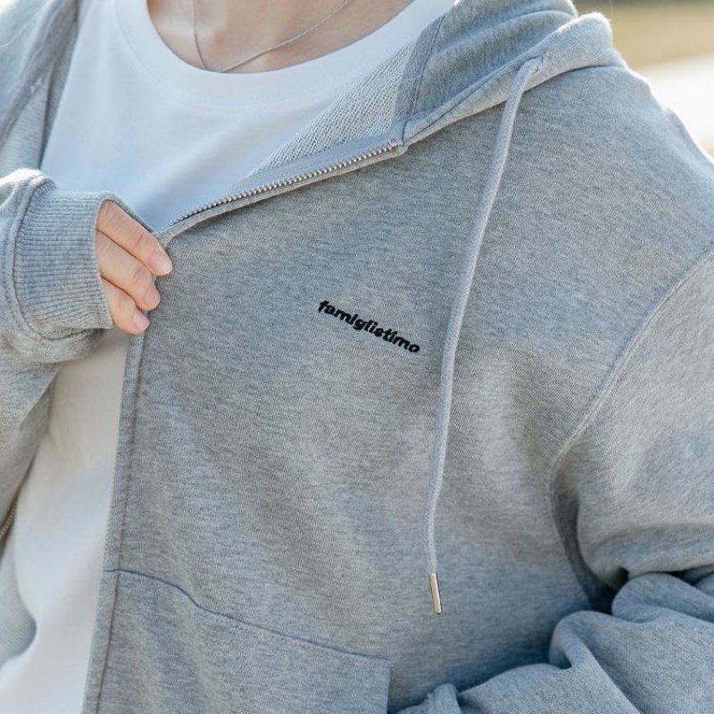 Áo Khoác Hoodie 65% Cotton Dáng Rộng Thêu Chữ Đơn Giản Thời Trang Xuân Thu Mới 2022