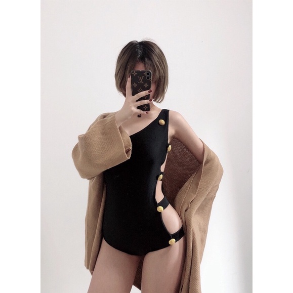 Bikini Lệch Vai Khoét Eo - Monokini Lệch Vai Cut Out Sexy - Đồ Bơi 1 Mảnh Lệch Vai