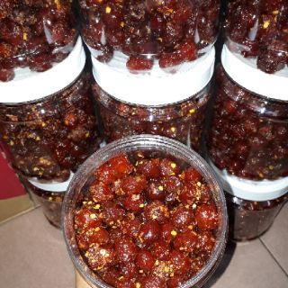 Hũ 500gr Chùm ruột xóc muối cay