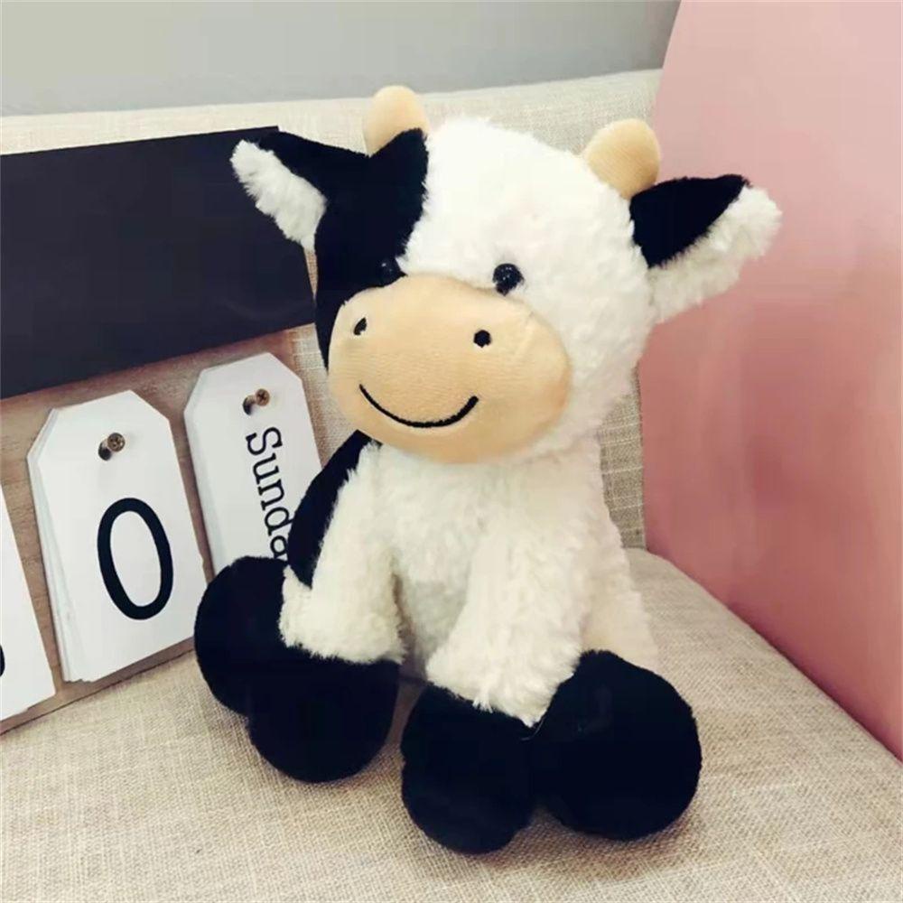 LILYES Thú Nhồi Bông Hình Bò Sữa Dễ Thương 22 / 30cm