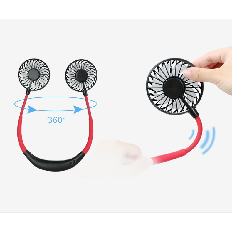 Quạt Đeo Cổ Mini Cổng USB Tiện Lợi | BigBuy360 - bigbuy360.vn