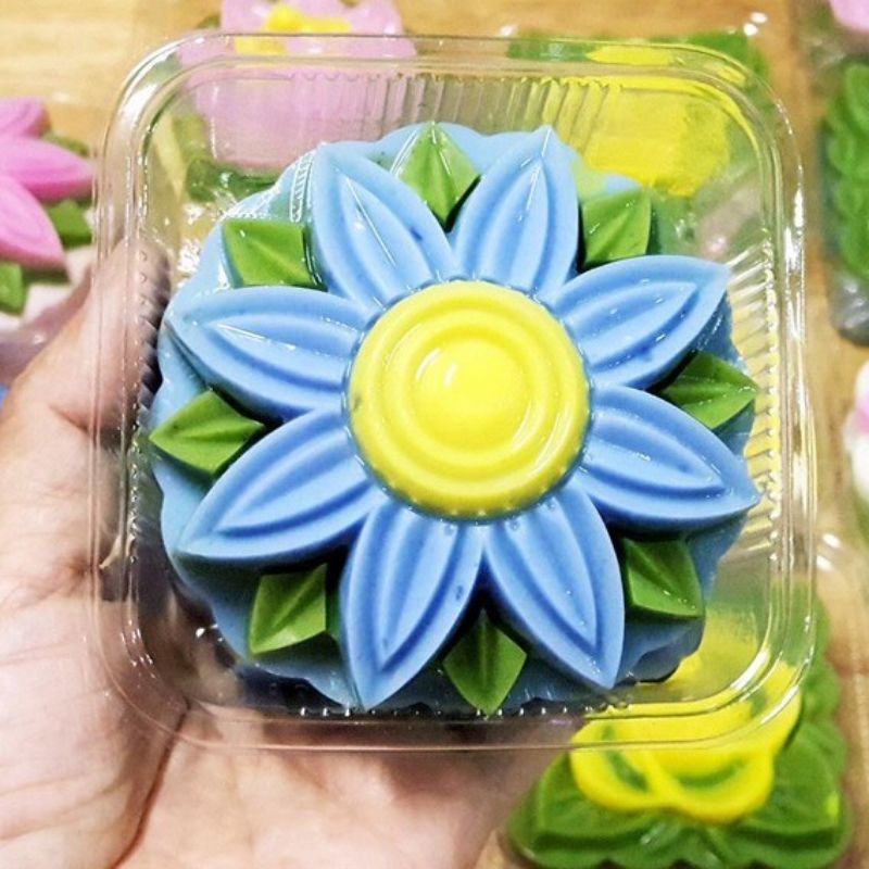 Khuôn rau câu khuôn xôi VT hình hoa cúc hồng cá sen khuôn trung thu 9cm