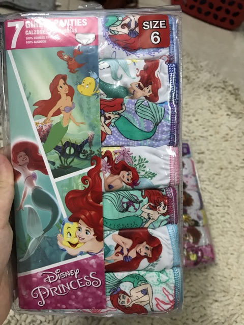 Set quần lót disney cho bé gái