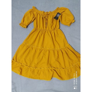 Thanh Lý nguyên tem Đầm vàng tiểu thư size S M