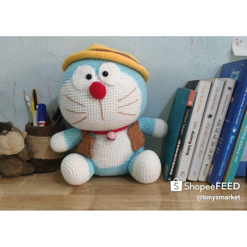 Doraemon - thú bông bằng len handmade