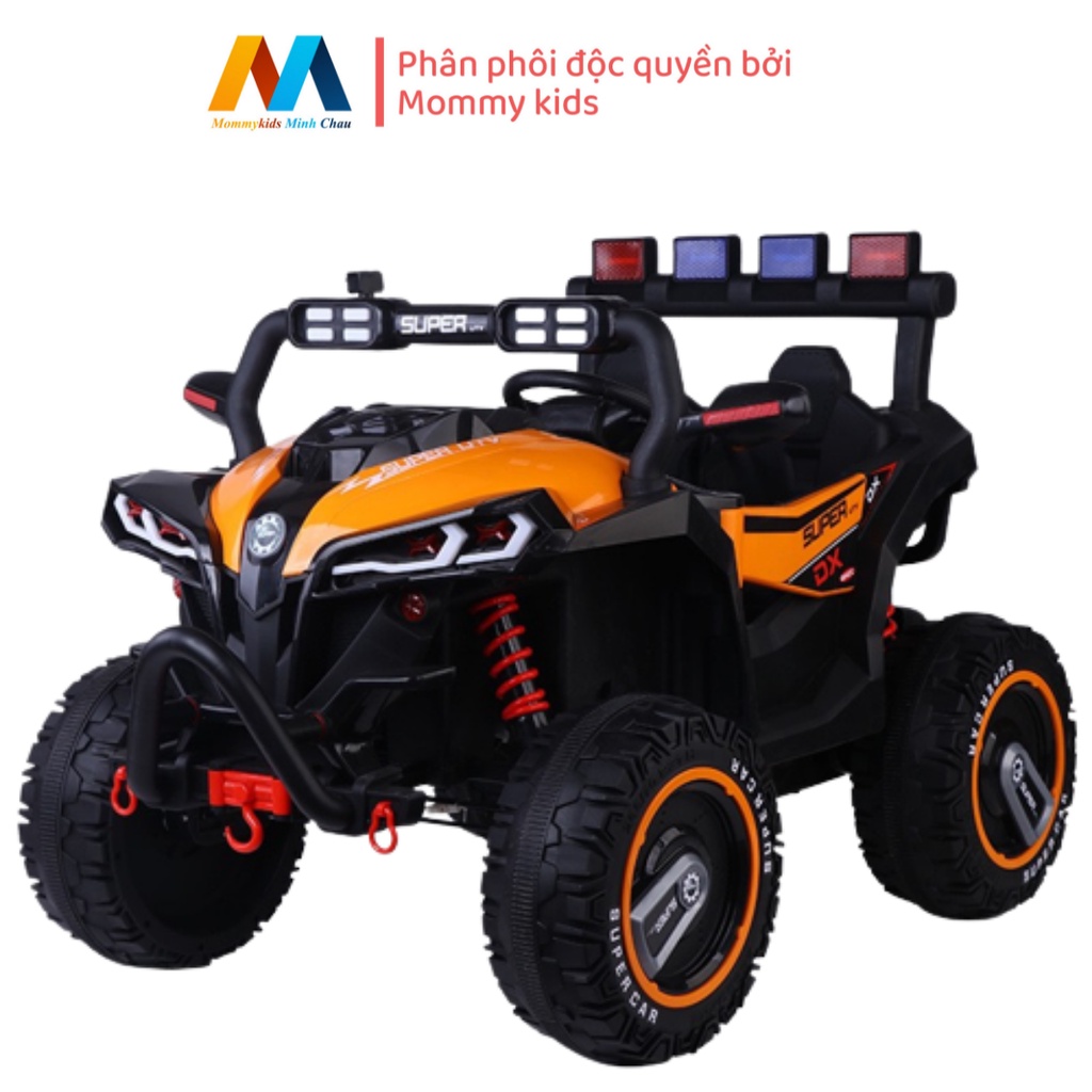 Xe Ô Tô Điện MOMMYKIDS MINH CHÂU XE ĐIỆN ĐỊA HÌNH CHO Trẻ Em Tải Trọng 70-80kg Cực Khủng 2 Chỗ Ngồi
