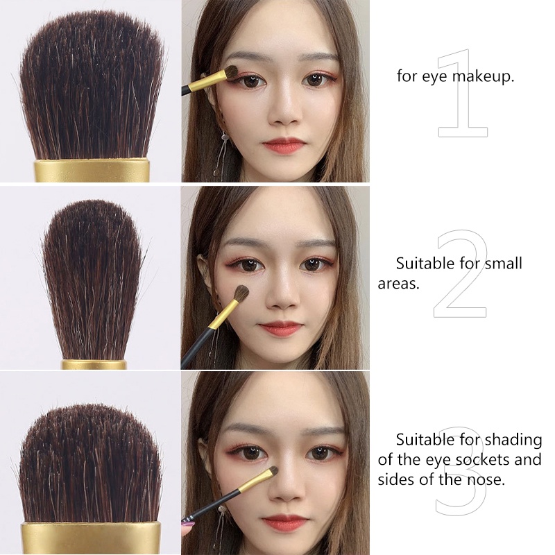 Set 3 cọ trang điểm mắt SUAKE cao cấp chuyên dụng